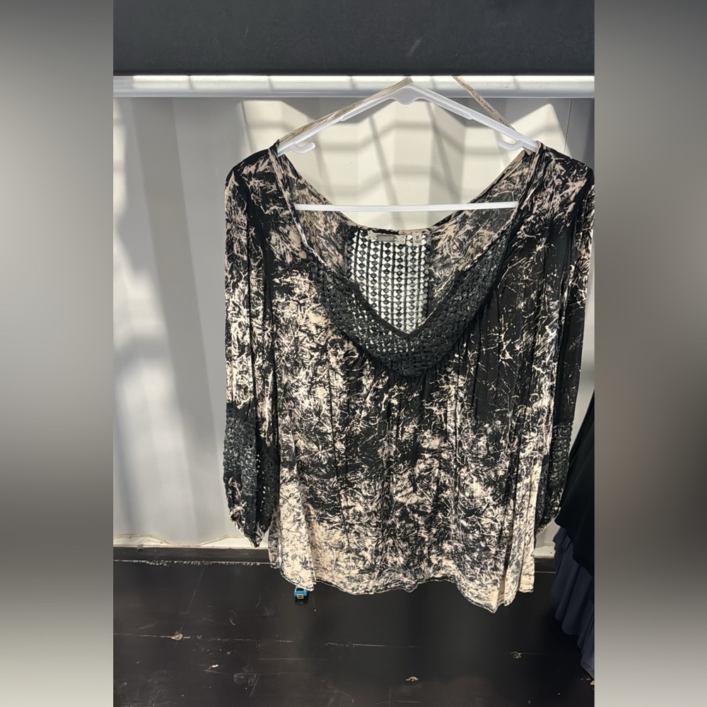 Buckle gimmicks long sleeve top 11229